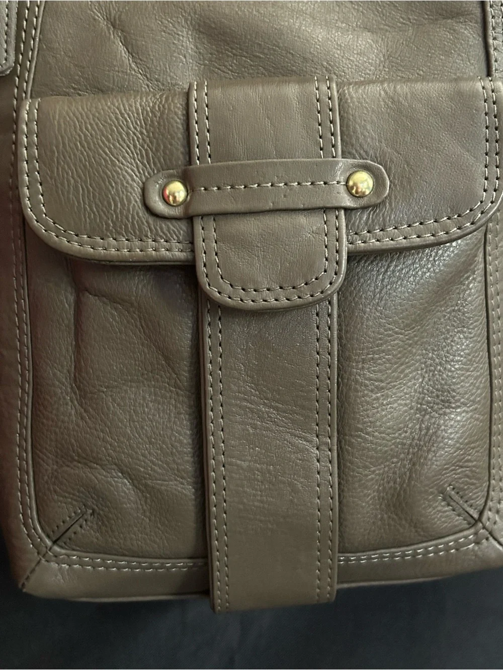 Great American Leatherworks Cowhide Leather Crossbody Bag
